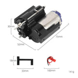 Maxbell 1:12 Scale Gearbox Upgrade Part for C24,Gas,D90 91 96 98 99S DIY Accessories black