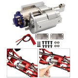 Maxbell 1:12 Scale Gearbox Upgrade Part for C24,Gas,D90 91 96 98 99S DIY Accessories silver