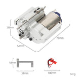 Maxbell 1:12 Scale Gearbox Upgrade Part for C24,Gas,D90 91 96 98 99S DIY Accessories silver