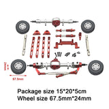 Maxbell RC Car Parts Spare Accessory Kits for MN82 LC79 MN78 1/12 Scale RC Hobby Car red