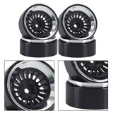 Maxbell 4Pcs 1.3 inch RC Wheel Rim Hub for 1:18 1:24 RC SCX24 Vehicle Crawler Car argent