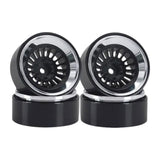 Maxbell 4Pcs 1.3 inch RC Wheel Rim Hub for 1:18 1:24 RC SCX24 Vehicle Crawler Car argent