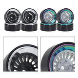 Maxbell 4Pcs 1.3 inch RC Wheel Rim Hub for 1:18 1:24 RC SCX24 Vehicle Crawler Car argent