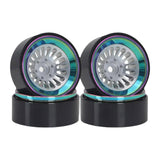 Maxbell 4Pcs 1.3 inch RC Wheel Rim Hub for 1:18 1:24 RC SCX24 Vehicle Crawler Car Multicolor