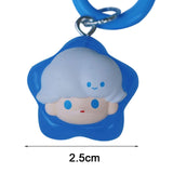 Maxbell Cartoon Keychain Car Keychain Girls Gift Charm for Purse Car Key Accessories Blue