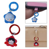 Maxbell Cartoon Keychain Car Keychain Girls Gift Charm for Purse Car Key Accessories Blue