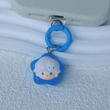 Maxbell Cartoon Keychain Car Keychain Girls Gift Charm for Purse Car Key Accessories Blue