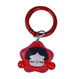 Maxbell Cartoon Keychain Car Keychain Girls Gift Charm for Purse Car Key Accessories Red