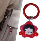 Maxbell Cartoon Keychain Car Keychain Girls Gift Charm for Purse Car Key Accessories Red