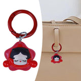 Maxbell Cartoon Keychain Car Keychain Girls Gift Charm for Purse Car Key Accessories Red
