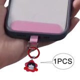 Maxbell Cartoon Keychain Car Keychain Girls Gift Charm for Purse Car Key Accessories Red