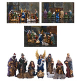 Maxbell Christmas Nativity Scene Figurine Set Decorative for Religious Tabletop Home
