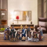 Maxbell Christmas Nativity Scene Figurine Set Decorative for Religious Tabletop Home