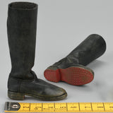 Maxbell 1/6 Scale Figure Boots Black Casual Miniature Shoes for 12 inch Male Figures