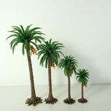 Maxbell 10Pcs Model Train Scenery Trees Dioramas Accessories for Garden Scene Trains H 15cm