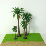 Maxbell 10Pcs Model Train Scenery Trees Dioramas Accessories for Garden Scene Trains H 15cm