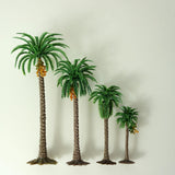Maxbell 10Pcs Model Train Scenery Trees Dioramas Accessories for Garden Scene Trains H 15cm
