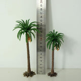 Maxbell 10Pcs Model Train Scenery Trees Dioramas Accessories for Garden Scene Trains H 15cm