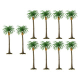 Maxbell 10Pcs Model Train Scenery Trees Dioramas Accessories for Garden Scene Trains H 15cm