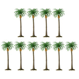 Maxbell 10Pcs Model Train Scenery Trees Dioramas Accessories for Garden Scene Trains H 15cm
