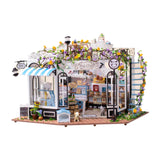 Maxbell DIY Wooden Miniature Dollhouse Pet Club with Furniture Tiny House for Adults