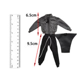 Maxbell 1:12 Figure Clothes Jacket Pants Set Suit for 6'' Male Figures Body BJD Doll Gray