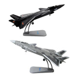 Maxbell 1/100 Scale J20 Fighter Kids Toys Aircraft Ornament for Living Room Cafe Bar black