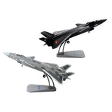 Maxbell 1/100 Scale J20 Fighter Kids Toys Aircraft Ornament for Living Room Cafe Bar black