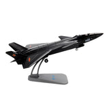 Maxbell 1/100 Scale J20 Fighter Kids Toys Aircraft Ornament for Living Room Cafe Bar black