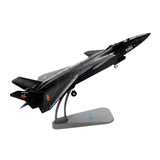 Maxbell 1/100 Scale J20 Fighter Kids Toys Aircraft Ornament for Living Room Cafe Bar black