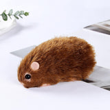 Maxbell Silicone Hamster Model Cute Animal Doll Toy for Kids Party Toy Birthday Gift brown