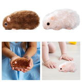 Maxbell Silicone Hamster Model Cute Animal Doll Toy for Kids Party Toy Birthday Gift brown