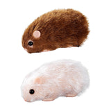 Maxbell Silicone Hamster Model Cute Animal Doll Toy for Kids Party Toy Birthday Gift brown