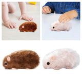 Maxbell Silicone Hamster Model Cute Animal Doll Toy for Kids Party Toy Birthday Gift brown