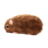 Maxbell Silicone Hamster Model Cute Animal Doll Toy for Kids Party Toy Birthday Gift brown