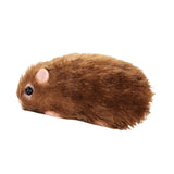 Maxbell Silicone Hamster Model Cute Animal Doll Toy for Kids Party Toy Birthday Gift brown