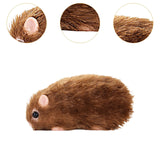 Maxbell Silicone Hamster Model Cute Animal Doll Toy for Kids Party Toy Birthday Gift brown