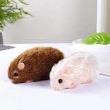 Maxbell Silicone Hamster Model Cute Animal Doll Toy for Kids Party Toy Birthday Gift brown