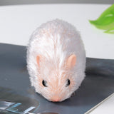 Maxbell Silicone Hamster Model Cute Animal Doll Toy for Kids Party Toy Birthday Gift brown