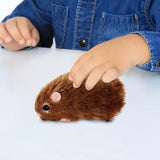 Maxbell Silicone Hamster Model Cute Animal Doll Toy for Kids Party Toy Birthday Gift brown