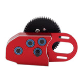 Maxbell 1/10 RC Gearbox 2Low Gearbox Middle Transmission Box for 1:10 RC Crawler Car Red