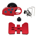 Maxbell 1/10 RC Gearbox 2Low Gearbox Middle Transmission Box for 1:10 RC Crawler Car Red