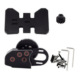 Maxbell 1/10 RC Gearbox 2Low Gearbox Middle Transmission Box for 1:10 RC Crawler Car Black
