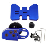 Maxbell 1/10 RC Gearbox 2Low Gearbox Middle Transmission Box for 1:10 RC Crawler Car Blue