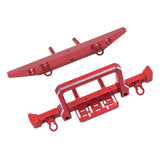 Maxbell RC Front Rear Bumper Pro for MN999 MN222 SCX10 90046 90047 RC Car Model red