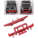 Maxbell RC Front Rear Bumper Pro for MN999 MN222 SCX10 90046 90047 RC Car Model red