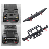 Maxbell RC Front Rear Bumper Pro for MN999 MN222 SCX10 90046 90047 RC Car Model black