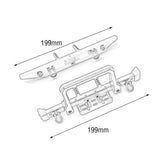 Maxbell RC Front Rear Bumper Pro for MN999 MN222 SCX10 90046 90047 RC Car Model black