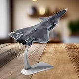 Maxbell 1/100 J20 Fighter Simulation Kids Toys Alloy Model for Bar Living Room Shelf