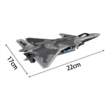 Maxbell 1/100 J20 Fighter Simulation Kids Toys Alloy Model for Bar Living Room Shelf